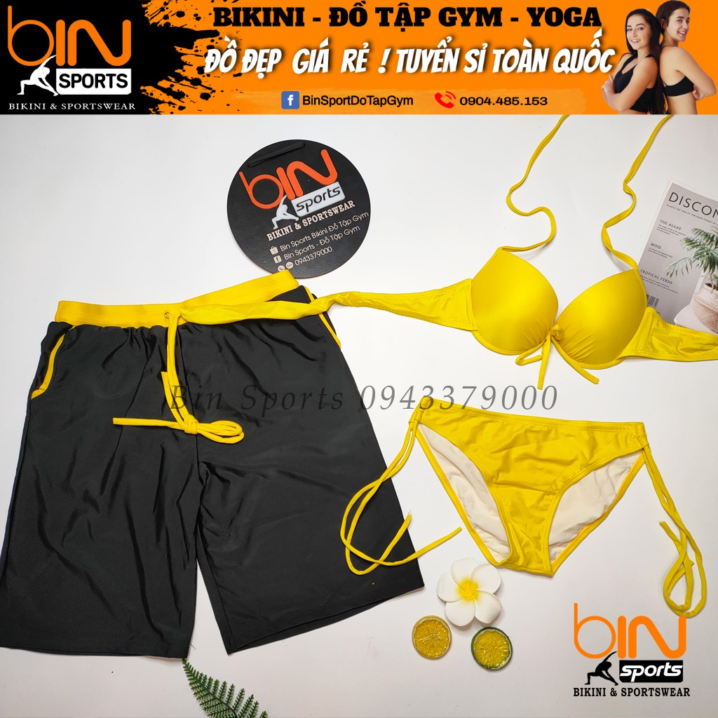 Đồ Bơi Cặp Nam Nữ Mặc Đi Biển Bin Sports CB045