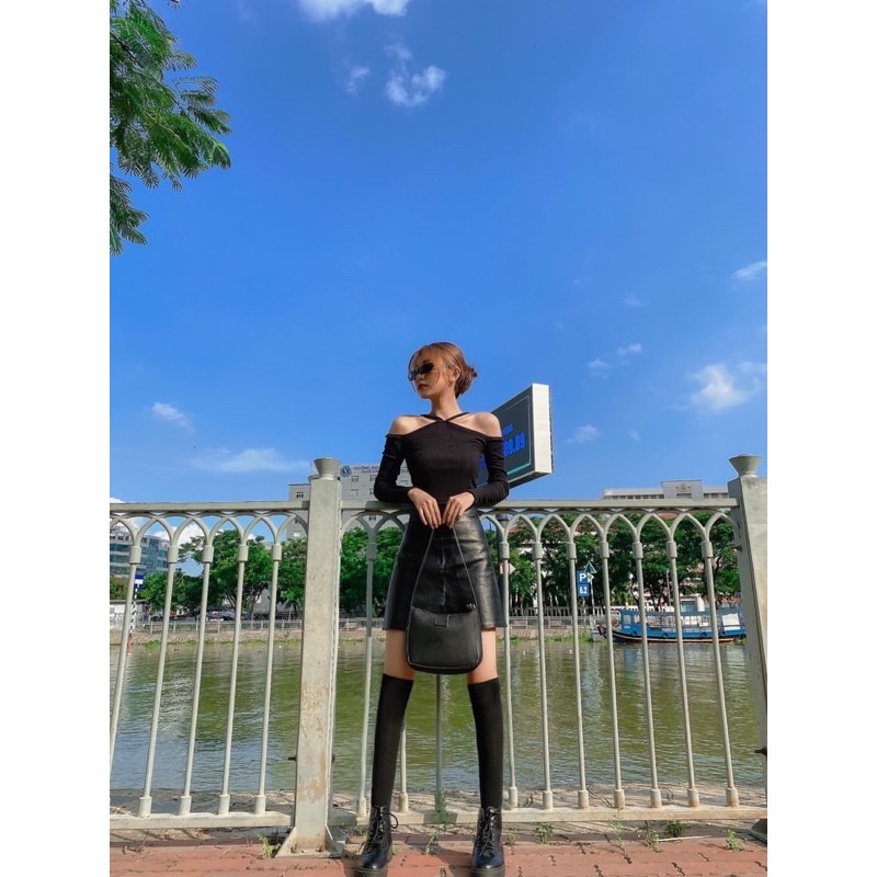 áo dây bẹt vai tay dài | BigBuy360 - bigbuy360.vn