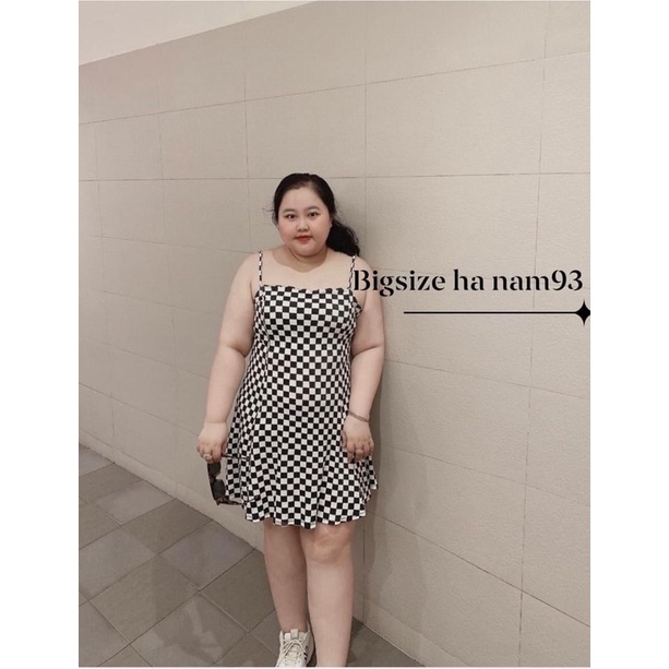 đầm suông caro xoè nhẹ bigsize .60-110kg