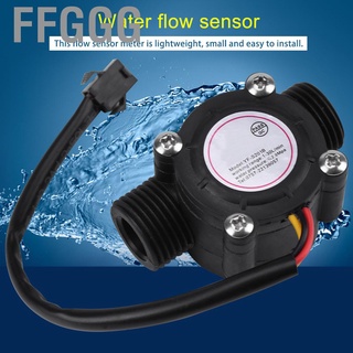 Ffggg Precision G3/4 Thread Water Flow Sensor Hall Effect Flowmeter 1-30L/min Black oe
