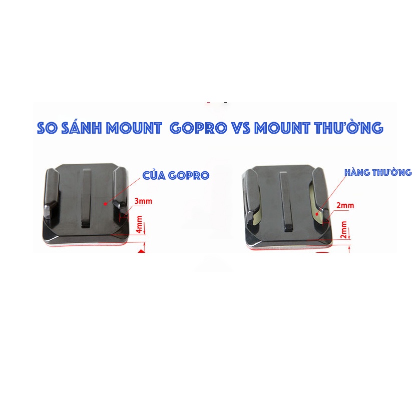 MOUNT VÀ MIẾNG DÁN 3M GOPRO CHÍNH HÃNG