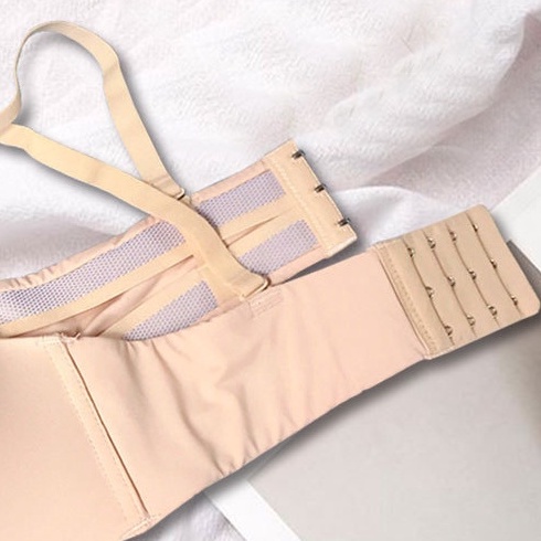 Áo lót nữ đúc su cúp quả ngang không gọng nâng ngực tạo khe KIMCHIBIKI bra đệm dày cho ngực nhỏ sexy AL025