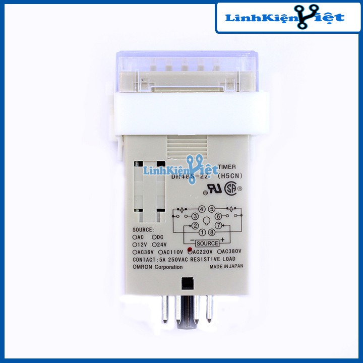 Rơ le Thời Gian DH48S-2Z 220VAC 0.1S-99H (2 Cặp tiếp Điểm)