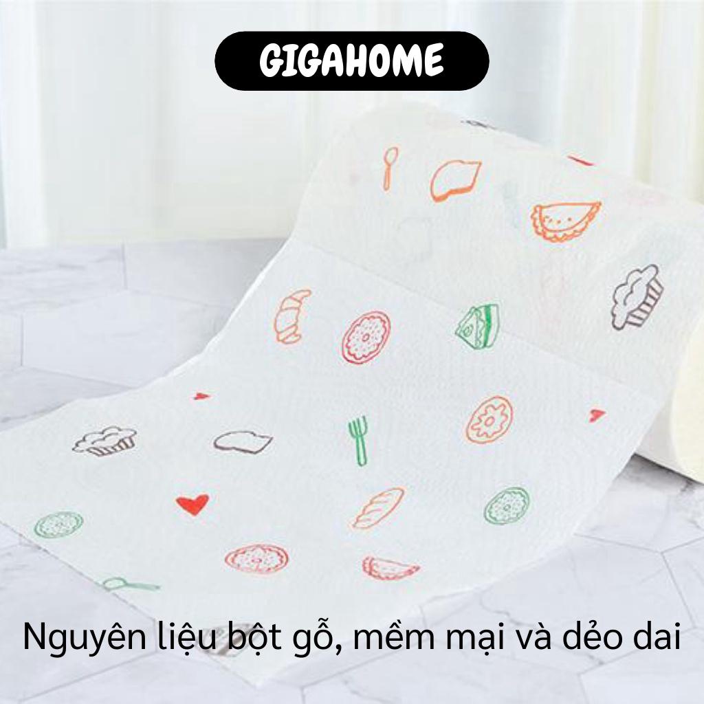 Khăn giấy lau nhà bếp  GIÁ VỐN Cuộn khăn giấy thấm dầu ăn, lau tay hình củ quả đa năng 8672