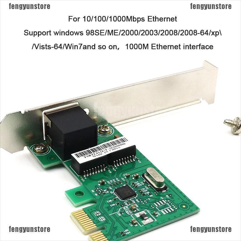 Card Mạng Pci Express 1000m Ethernet 10 / 100 / 1000m Ej45 Lan