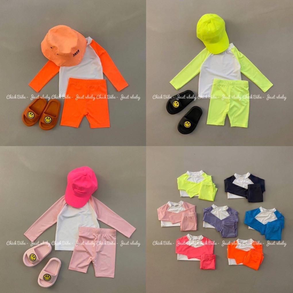 Bộ bơi dài tay made in Korea cho bé trai bé gái