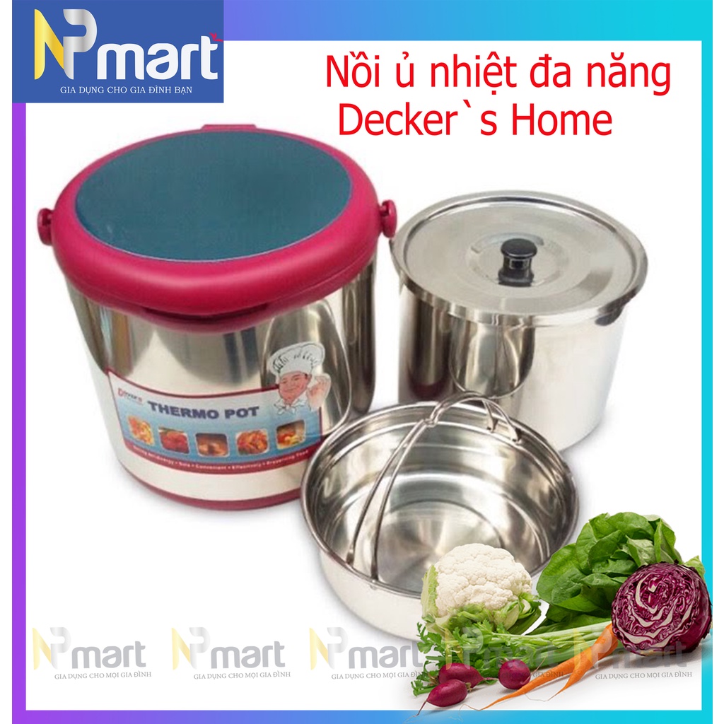 Nồi Ủ Nhiệt Đa Năng 6Lit Decker’s Home SX-60BF - Hàng Chính Hãng