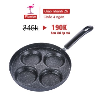 [Xả hàng] Chảo chiên trứng mini 4 ngăn, chảo rán ốp la trứng nhiều ngăn không dính 4 ô, chảo vuông chống dính cao cấp