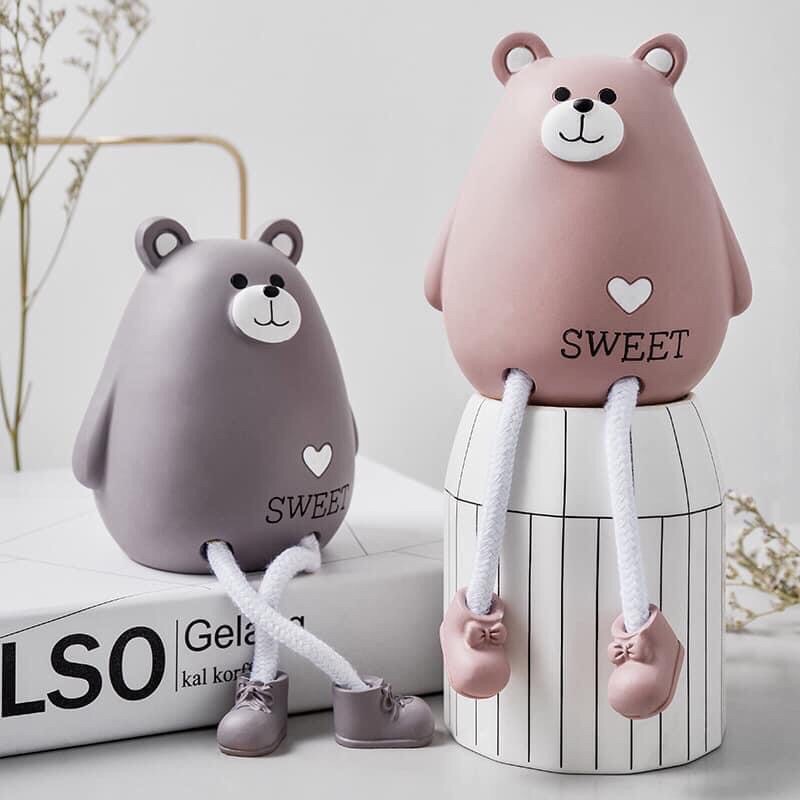 Set búp bê trang trí Bằng nhựa thông cao cấp vintage