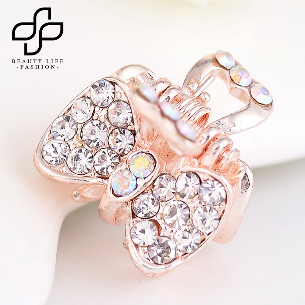 Kẹp tóc đính nơ màu gradient