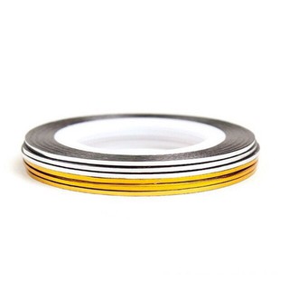 20 cuộn ruy băng trang trí móng đủ màu