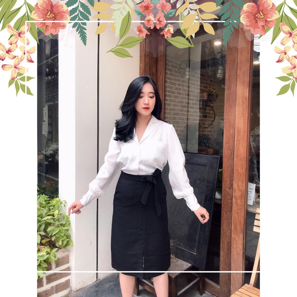Áo Sơ Mi Nữ trắng công sở dài tay (kèm ảnh thật) | BigBuy360 - bigbuy360.vn