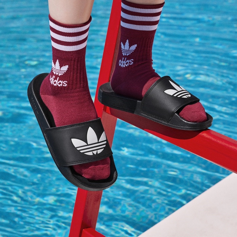 Dép Adidas Adilette Lite trắng đen