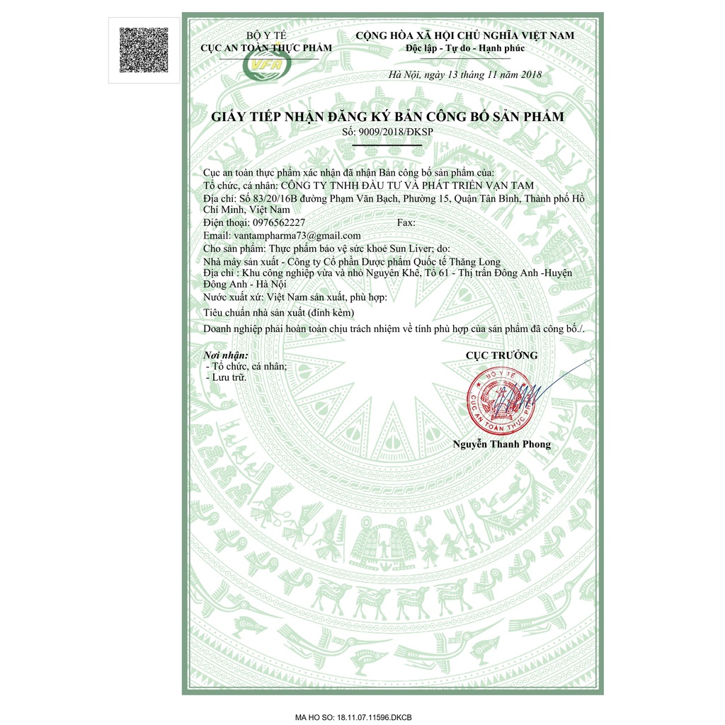 Viên uống Giải độc gan Sun Liver Vạn Tam