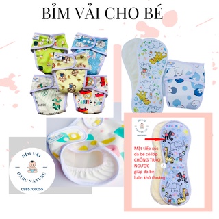 GIÁ RẺ [1 QUẦN+2 LÓT] BỘ Bỉm Vải, Tã vải Babu Nature Chống tràn, Chống hăm, Siêu thấm hút Cho bé