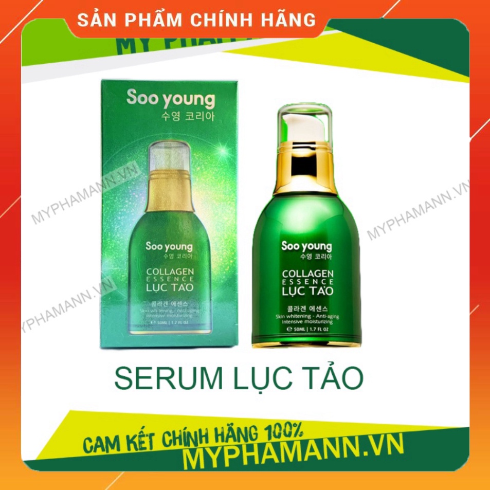 [Bán giá gốc] Serum lục tảo Soo Young Collagen Essence chính hãng