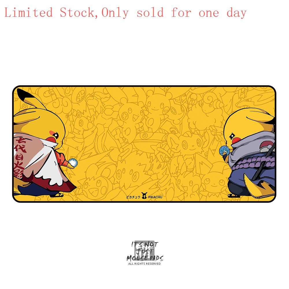 ♜☸♨[GeekMaker] Customized Pikachu COS Creative Gaming Game Oversized Mouse Pad Table Mat