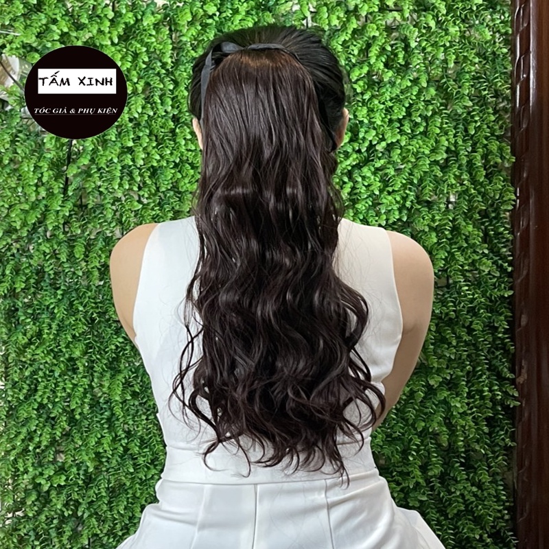 Đuôi tóc giả xù mỳ dạng buộc,cột dáng dài thời trang đẹp TẤM XINH - ĐUÔI BUỘC