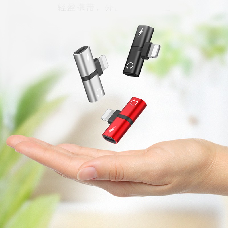 Cáp chuyển đổi tai nghe 2 trong 1 vừa sạc vừa cắm tai nghe cổng cho ip