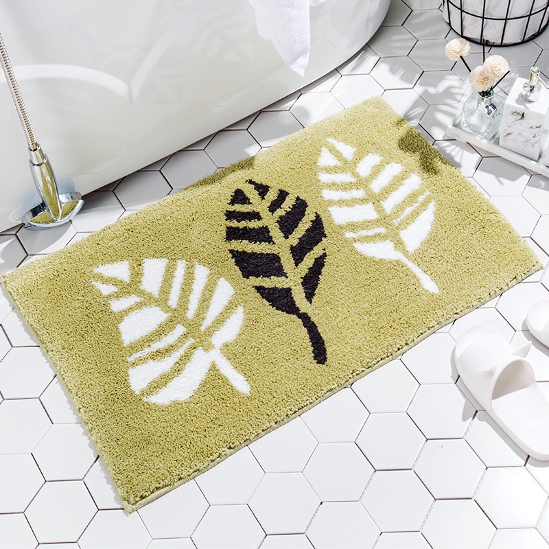 Thảm Lót Sàn Nhà Tắm Dày Thấm Hút Chống Trượt Thiết Kế Đơn Giản Phong Cách Mới