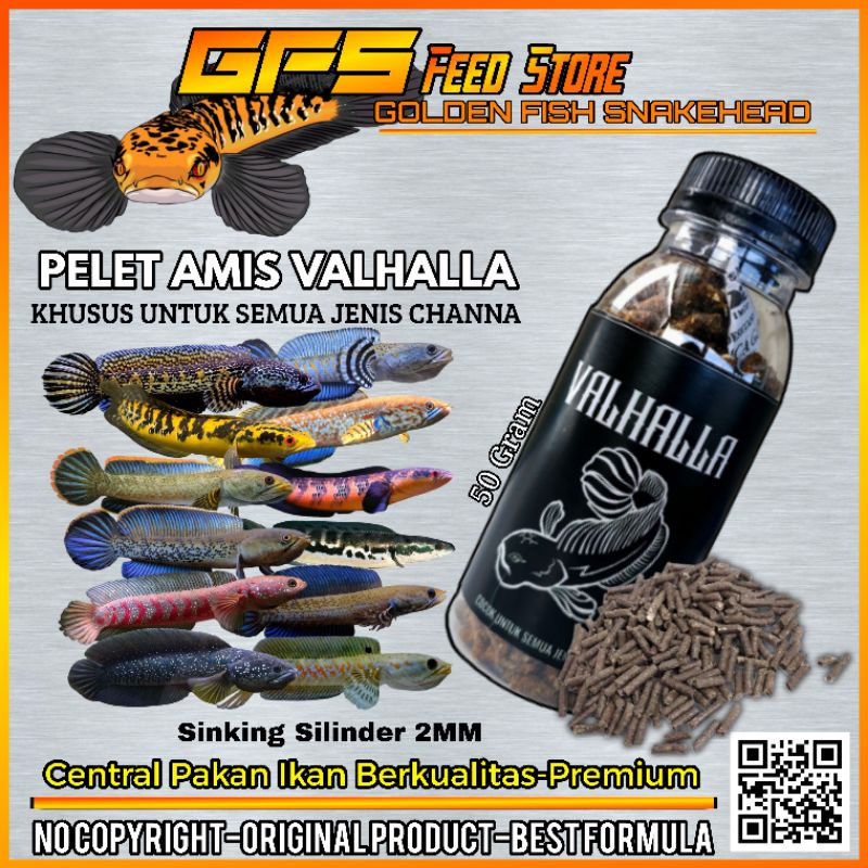 Viên thức ăn cho cá Valhalla 50 gram