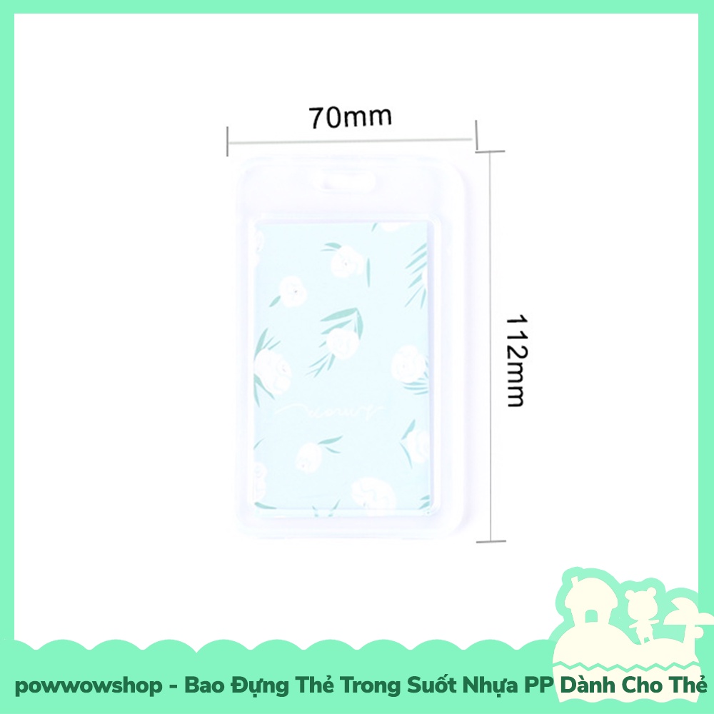[Sẵn VN - Hỏa Tốc] Bao Đựng Thẻ Nhân Viên / Học Sinh / Sinh Viên Nhựa PP Trong Suốt 2 Mặt Đơn Sắc Simple Color