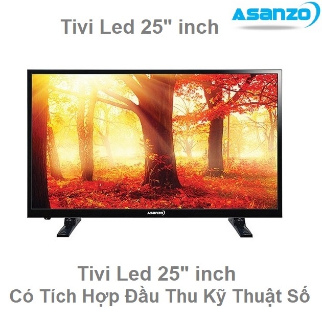 Tivi led tv 25 inch Asanzo tích hợp đầu thu DVB-t2