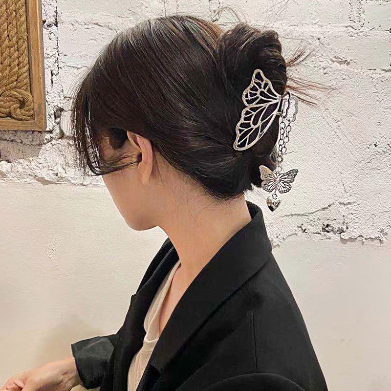 Kẹp Tóc  Cho Nữ Họa Tiết Màu Trắng Sieu Xinh