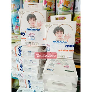 Tã dán/quần Moony Natural size NB4,S4,M4,L4,XL4 - Mẫu 4 miếng dùng thử
