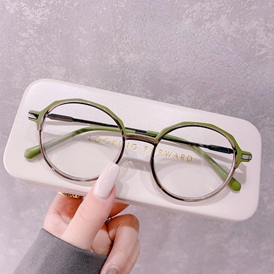 Mắt Kính Gọng Tròn Màu Gradient Siêu Nhẹ Thời Trang Hàn Quốc 2022