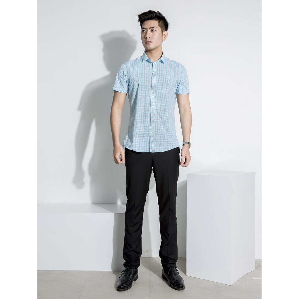 Áo sơ mi nam ngắn tay Aristino  ASS511S7 vạt lượn trẻ trung | BigBuy360 - bigbuy360.vn