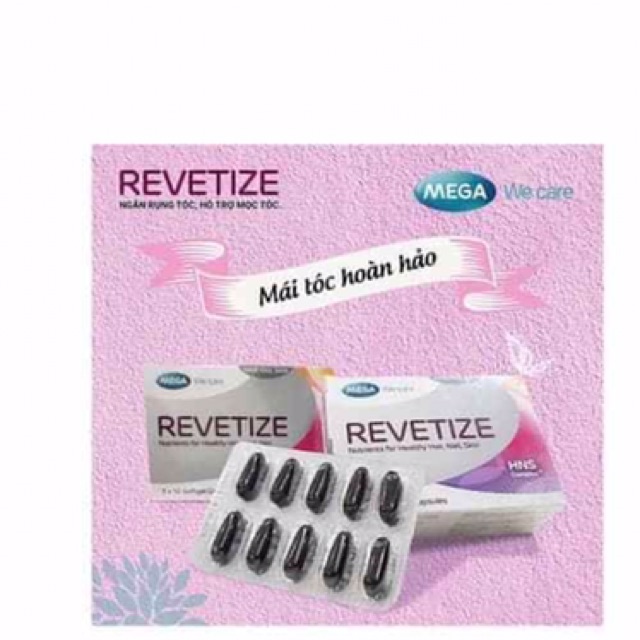 REVETIZE HỘP 30 VIÊN NANG MỀM GIÚP NGĂN RỤNG TÓC, KÍCH THÍCH MỌC TÓC GIÚP DA,MÓNG,TÓC KHOẺ MẠNH | BigBuy360 - bigbuy360.vn