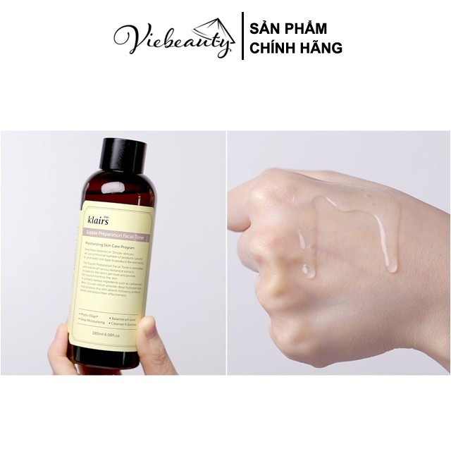 Toner Nước Hoa Hồng Dear, Klairs Dưỡng Ẩm Supple Preparation Facial Unscented 180ml - Khongcoson | BigBuy360 - bigbuy360.vn