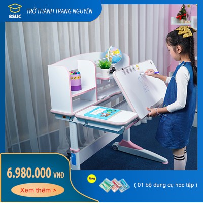 [ CHÍNH HÃNG ]  -  Bàn học chống gù mã DRZ-10001 dài 100cm dành cho trẻ em dễ lắp ráp bảo hành 24 tháng