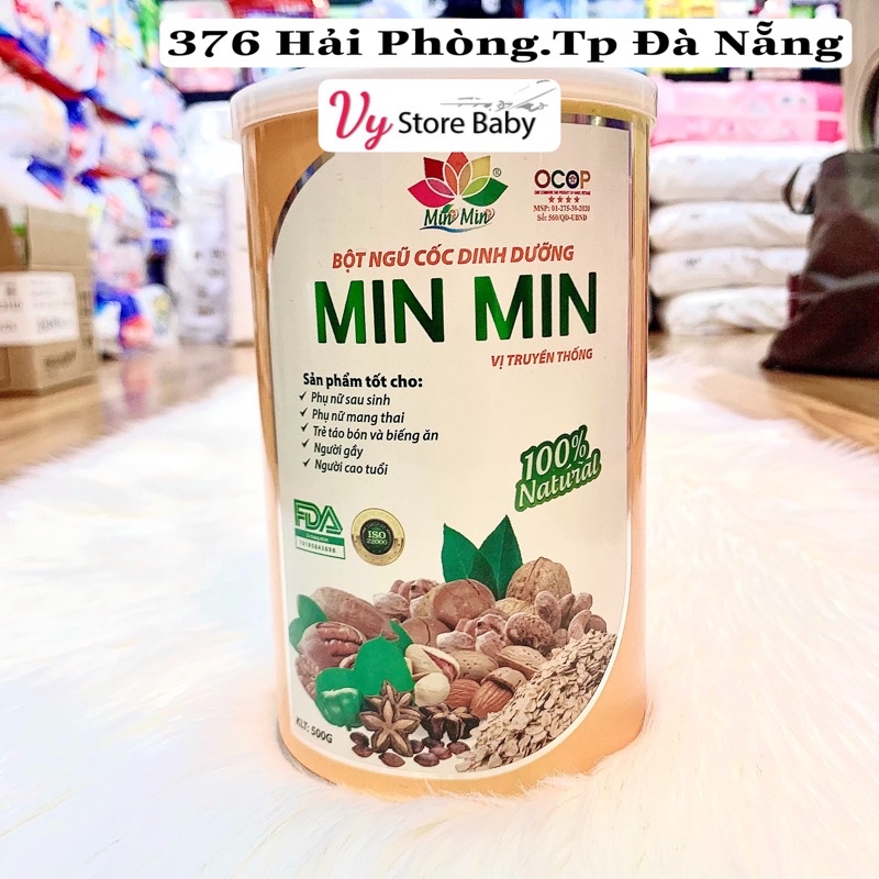 Ngũ Cốc Lợi Sữa - Bột Ngũ Cốc Bầu Min Min  (500GAM)