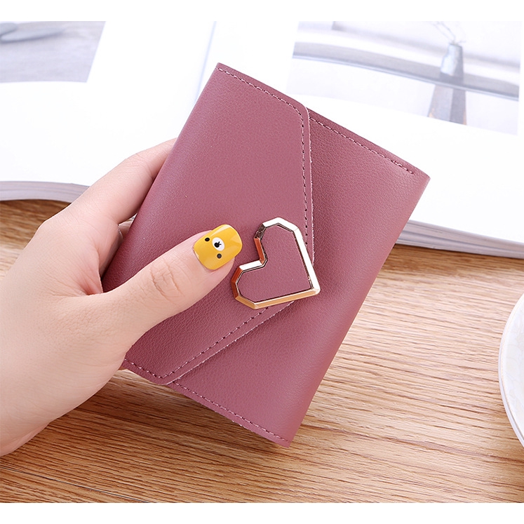 Ví nữ ngắn phôi khóa trái tim TVI5 | BigBuy360 - bigbuy360.vn