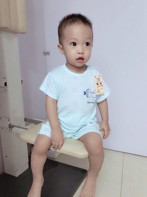 [HOT] Bộ Cotton cộc tay thông hơi Lee lee kids - 0965555021