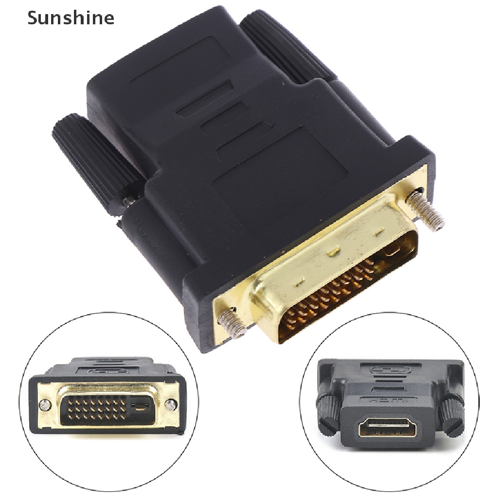Đầu Chuyển Đổi HDMI Cái Sang VGA 24 + 1Pin DVI Đực