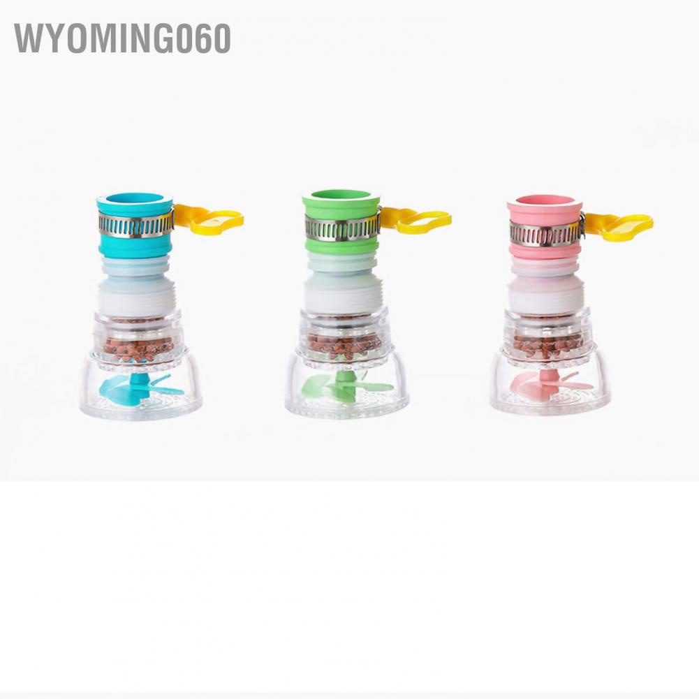 Wyoming060 Telescopic Water Saving Nozzle Filter Faucet Antisplash Sprinkler Kitchen Purifier with Buckle Design