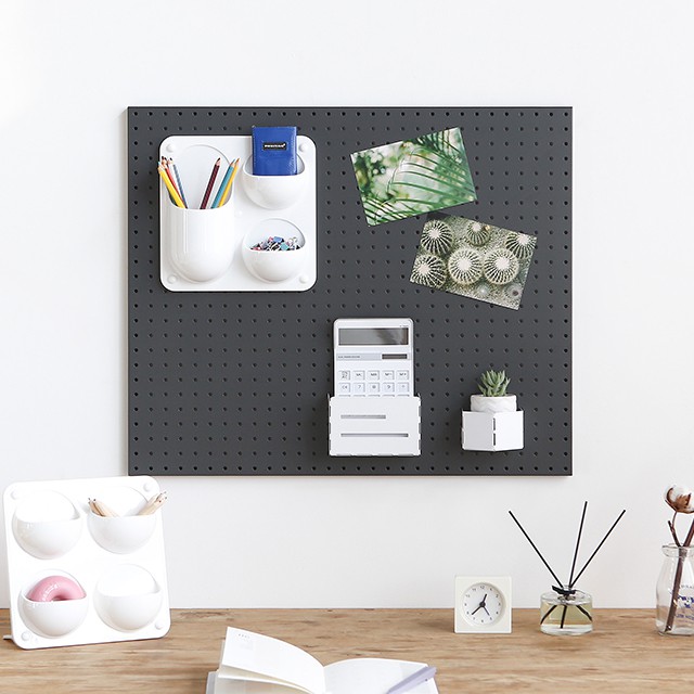 Bảng pegboard bằng kim loại hít tường cao cấp ( L )