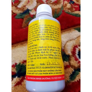 Phân bón lá Vitamin B1 cho phong lan- hoa kiểng lọ 250ml
