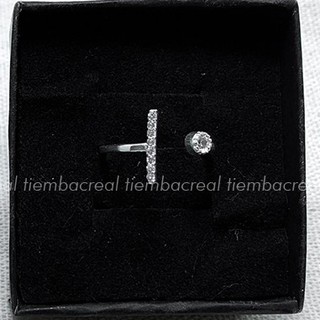Nhẫn bạc ta chữ thập thiết kế đơn giản, nhẫn bạc ta nguyên chất free size, bảo hành trọn đời