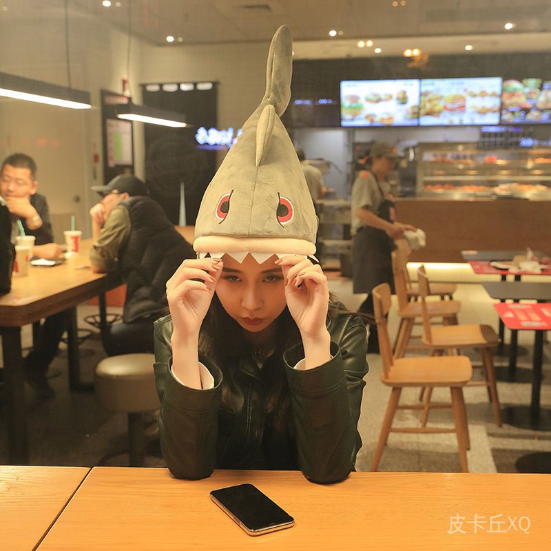 Mũ Cá Mập Điện Tử Điêu Khắc Vui Nhộn Dễ Thương Có Mùi Hương Cho Trẻ Em Deng Xiaoci Tik Tok