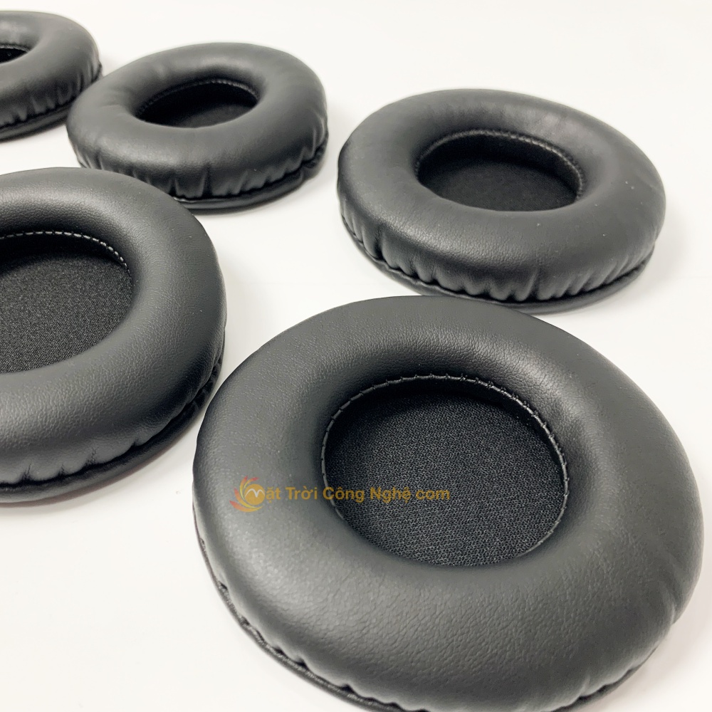 Cặp đệm tai nghe bằng da tròn cỡ size 45mm 55mm 60mm 65mm 70mm 75mm 80mm 85mm 90mm 95mm 100mm 105mm 110mm - full size