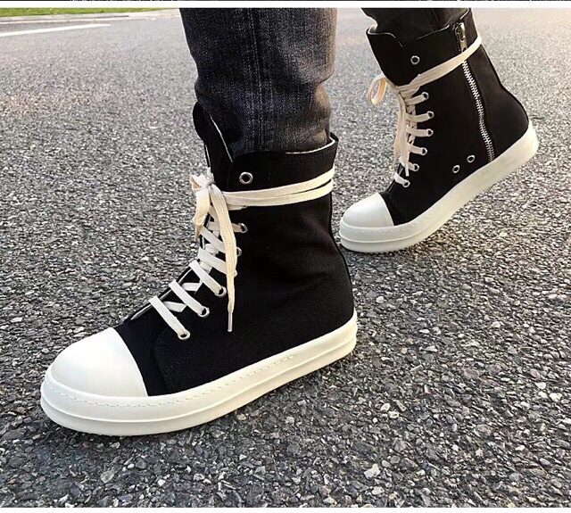 (Thanh Lí Hàng Nhập) Giày Thể Thao Cao Cổ RICKK OWENN Đế Xị Sáp Thơm | BigBuy360 - bigbuy360.vn