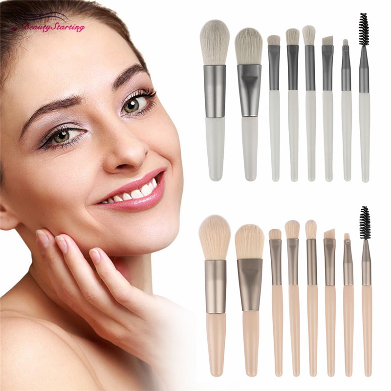 (hàng Mới Về) Set 8 Cọ Trang Điểm Mini Tiện Dụng Chất Lượng Cao | BigBuy360 - bigbuy360.vn