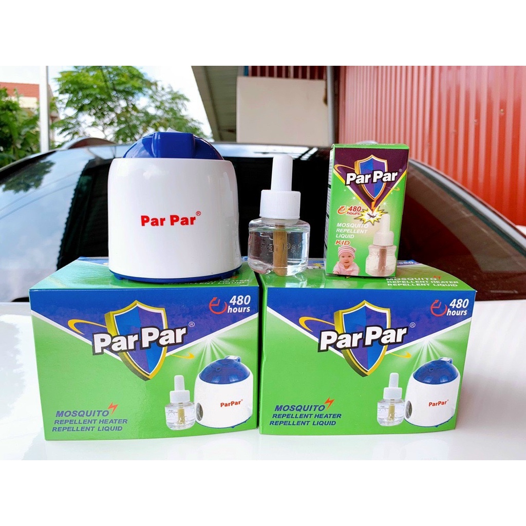 Máy đuổi muỗi xông tinh dầu parpar kèm tinh dầu hàng loại 1
