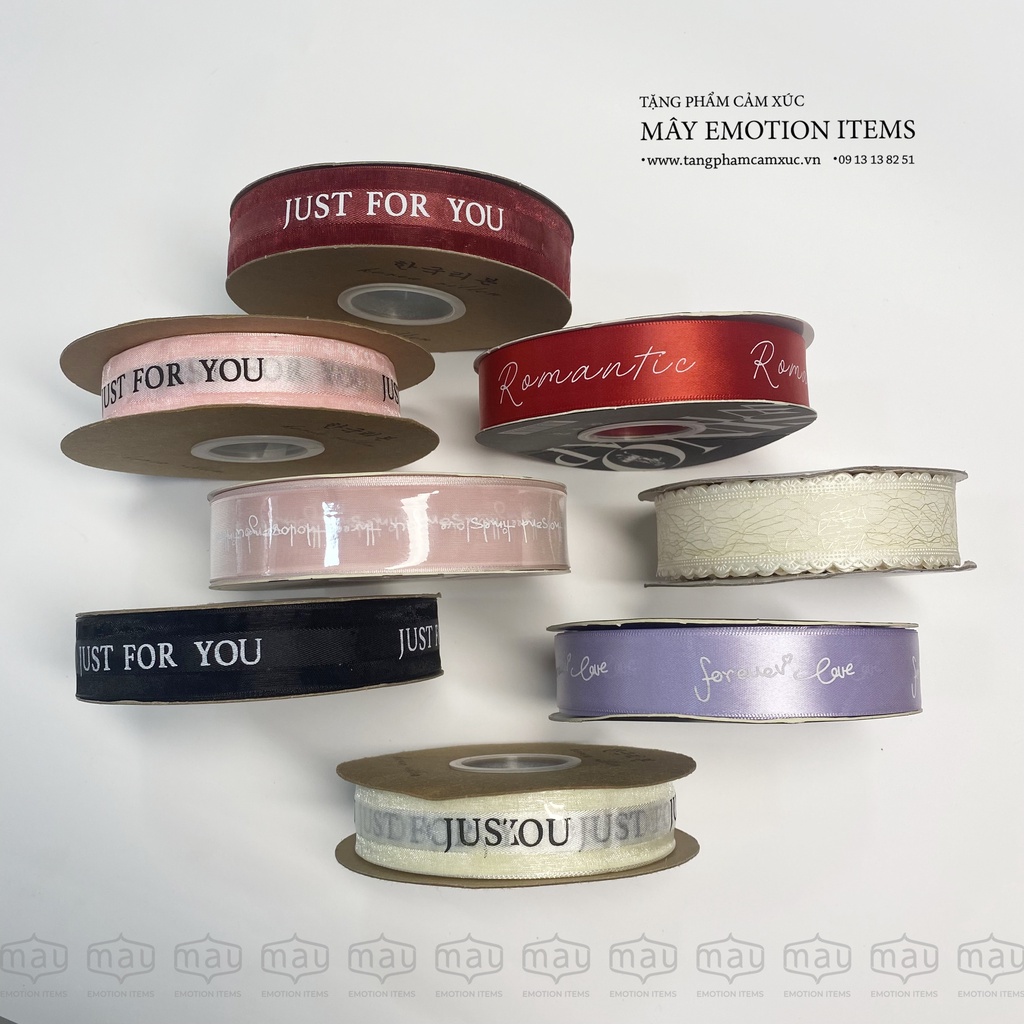 3m Ruy băng in chữ lẻ bản 25mm có giá sỉ