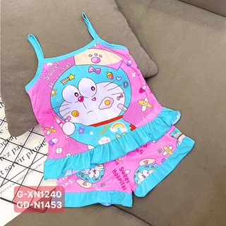 Bộ dây bèo thun lạnh bé gái