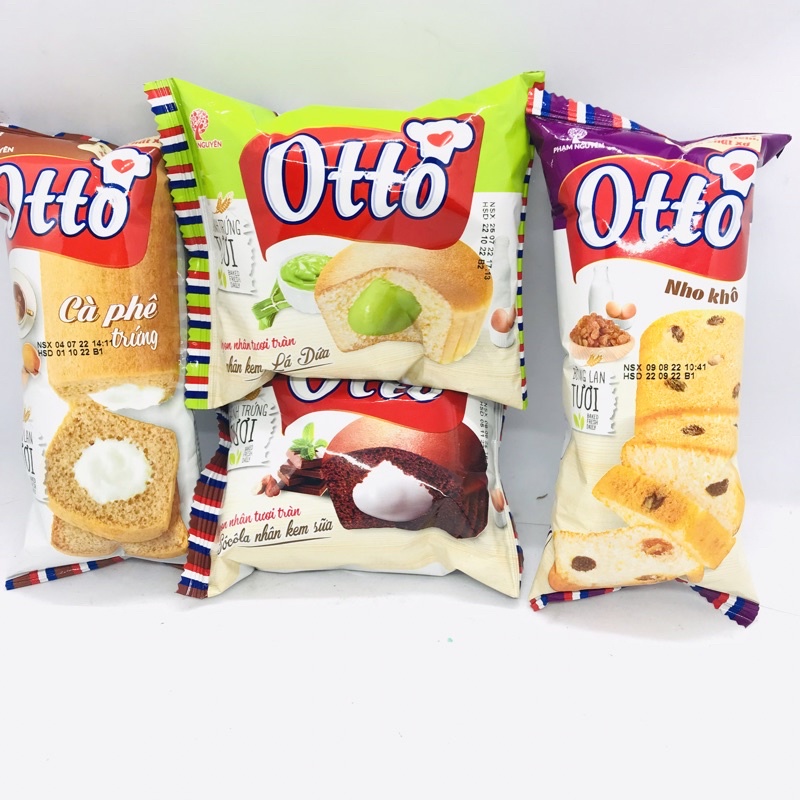 CHÍNH HÃNG Bánh Trứng Tươi Otto Nhân Kem 38g